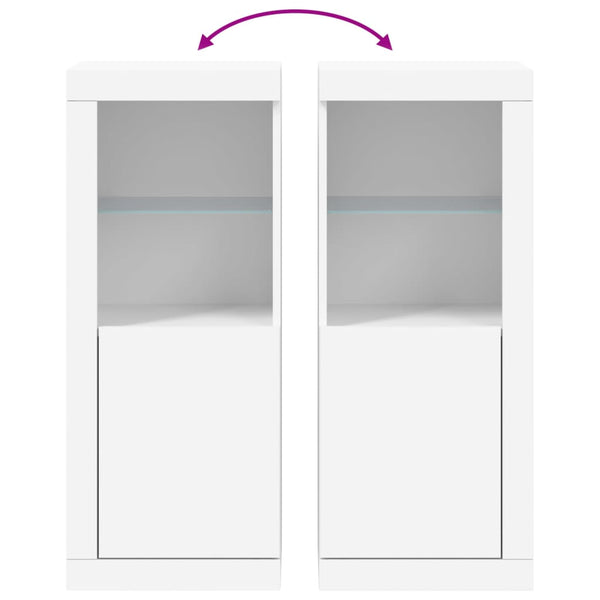 Sideboard mit LED Weiß 41x37x100 cm