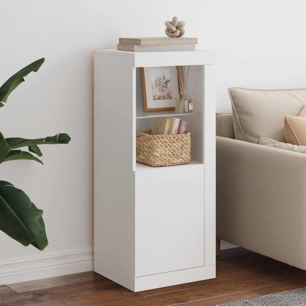 Sideboard mit LED Weiß 41x37x100 cm