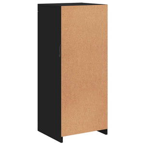 Schwarzes Sideboard mit LED-Leuchten 41x37x100 cm