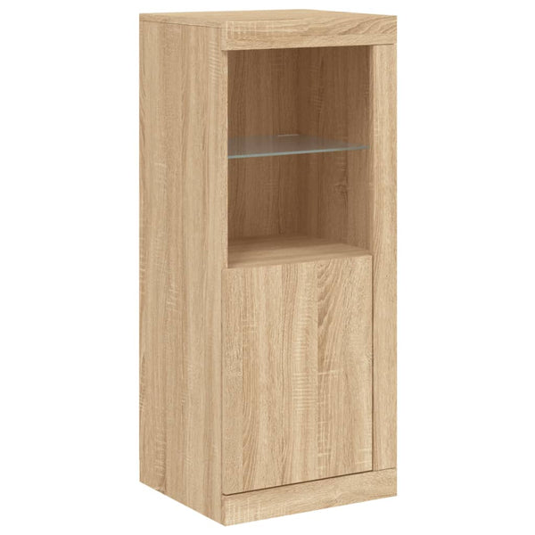 Sideboard Sonoma-Eiche mit LED-Leuchten 100cm