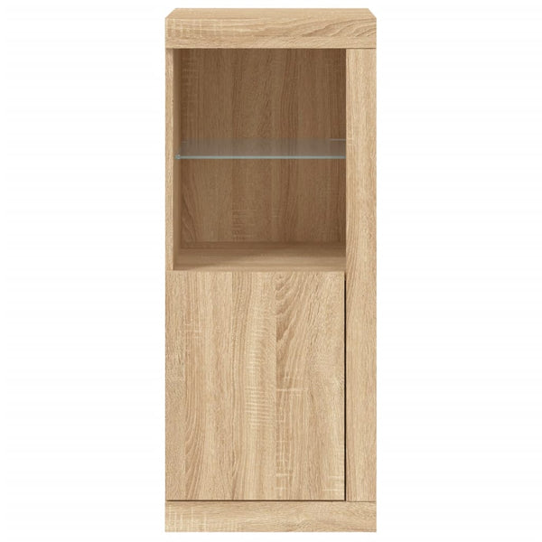 Sideboard Sonoma-Eiche mit LED-Leuchten 100cm