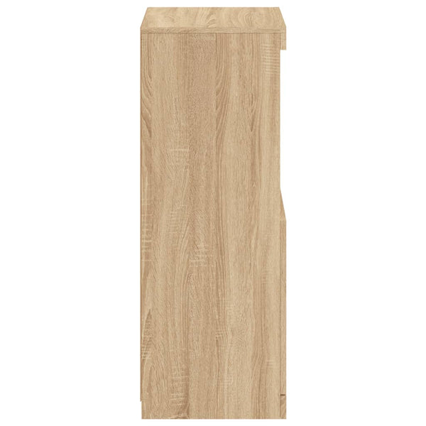 Sideboard Sonoma-Eiche mit LED-Leuchten 100cm