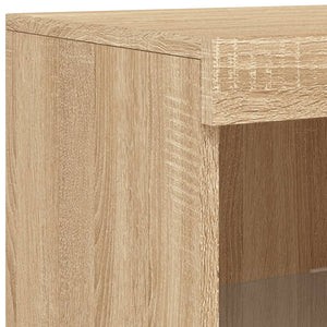 Sideboard Sonoma-Eiche mit LED-Leuchten 100cm