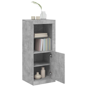 Betongraues Sideboard mit LED-Leuchten