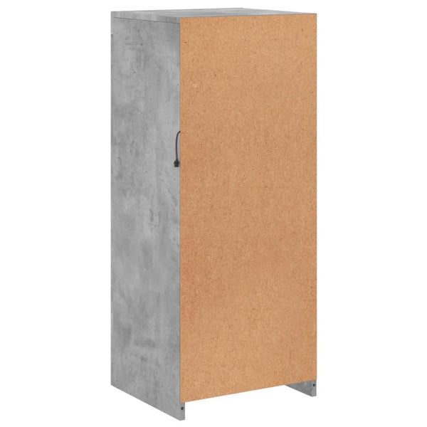 Betongraues Sideboard mit LED-Leuchten