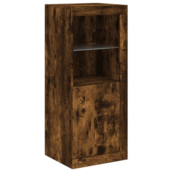 Sideboard mit LED-Leuchten Räuchereiche 100cm