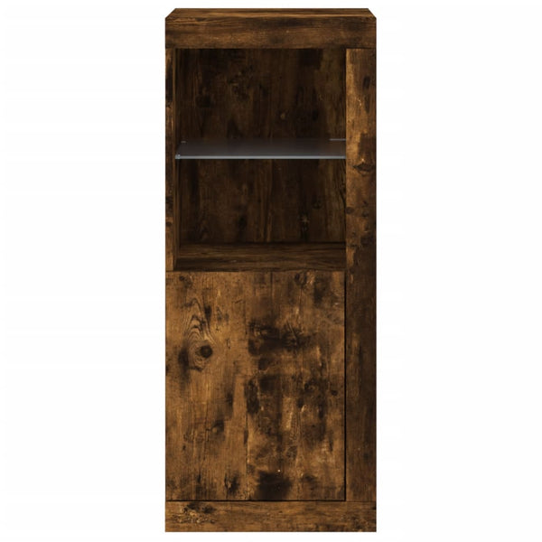 Sideboard mit LED-Leuchten Räuchereiche 100cm