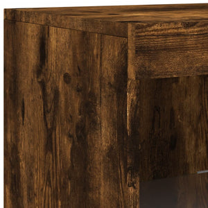 Sideboard mit LED-Leuchten Räuchereiche 100cm