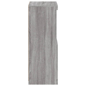 Graues Sideboard mit LED-Leuchten, 41x37x100 cm