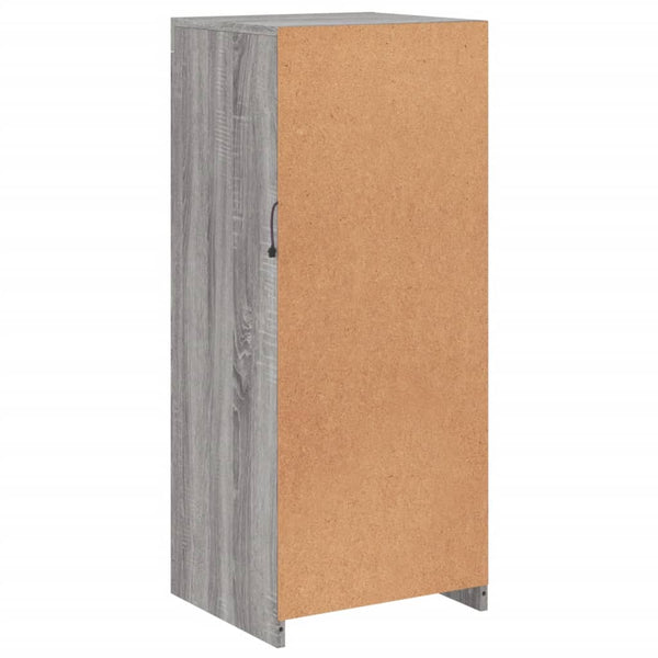 Graues Sideboard mit LED-Leuchten, 41x37x100 cm