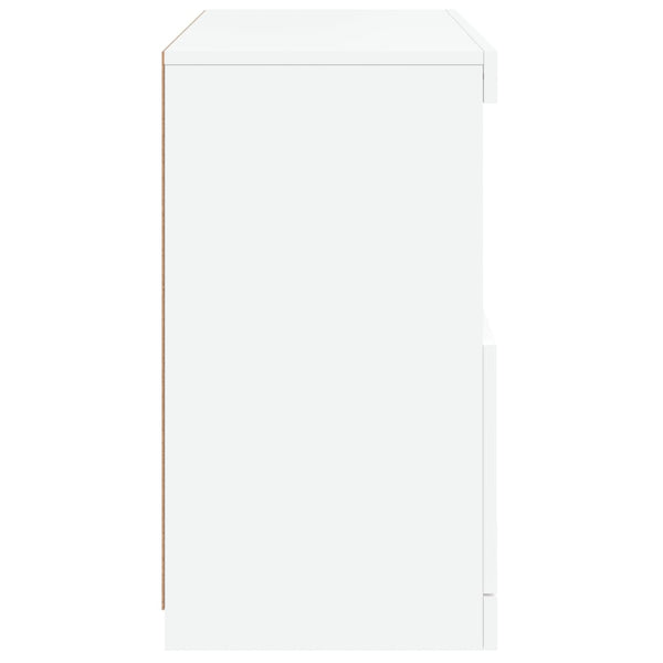 Sideboard mit LED Weiß 60x37x67 cm