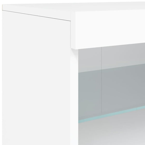 Sideboard mit LED Weiß 60x37x67 cm