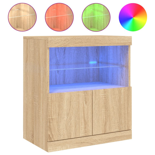 Sideboard Sonoma Eiche mit LED 60cm