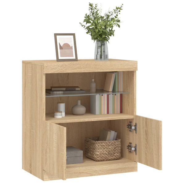 Sideboard Sonoma Eiche mit LED 60cm