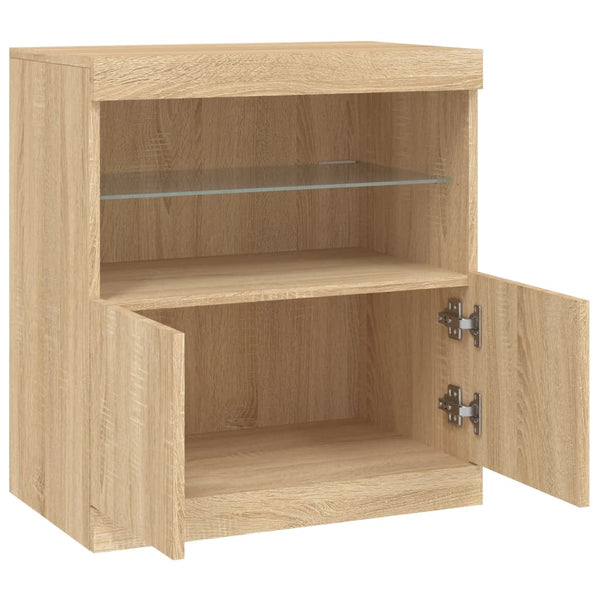 Sideboard Sonoma Eiche mit LED 60cm
