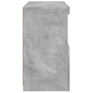 Betongraues Sideboard mit LED-Leuchten 60 cm