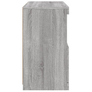 Sideboard Grau Sonoma mit LED 60cm