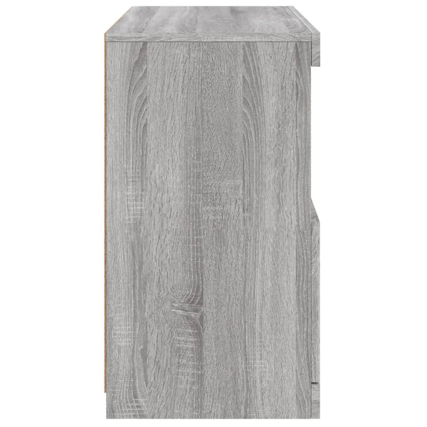 Sideboard Grau Sonoma mit LED 60cm