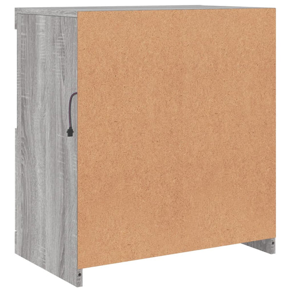 Sideboard Grau Sonoma mit LED 60cm