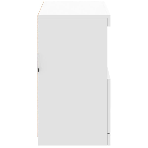 Sideboard mit LED Weiß 81x37x67 cm