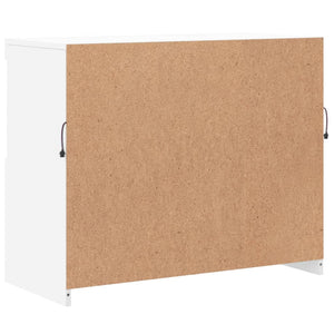 Sideboard mit LED Weiß 81x37x67 cm