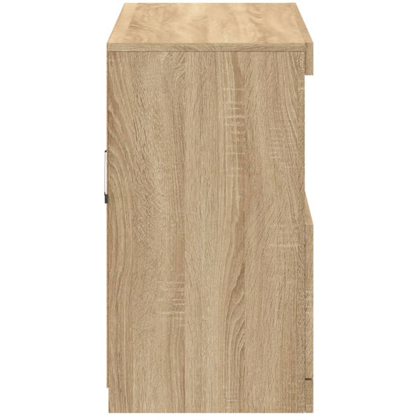 Sideboard mit LED Sonoma-Eiche 81x37x67 cm