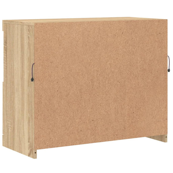 Sideboard mit LED Sonoma-Eiche 81x37x67 cm