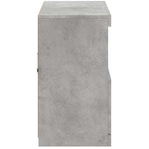 Sideboard mit LED Betongrau 81x37x67 cm
