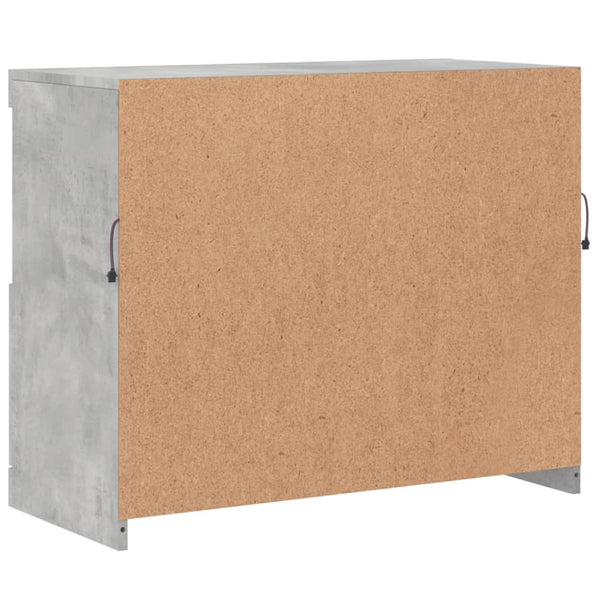 Sideboard mit LED Betongrau 81x37x67 cm