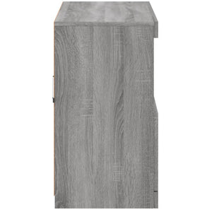 Graues Sideboard mit LED-Beleuchtung 81 cm
