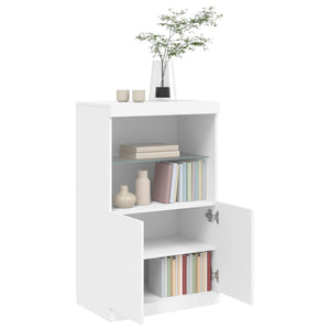 Sideboard mit LED Weiß 60,5x37x100 cm