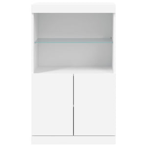 Sideboard mit LED Weiß 60,5x37x100 cm