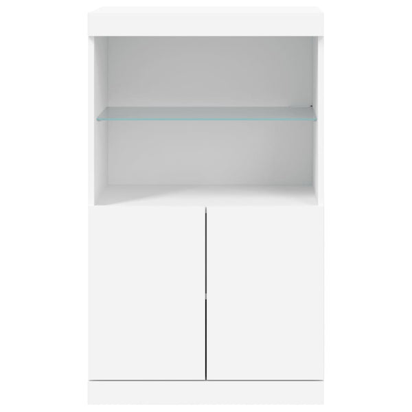 Sideboard mit LED Weiß 60,5x37x100 cm