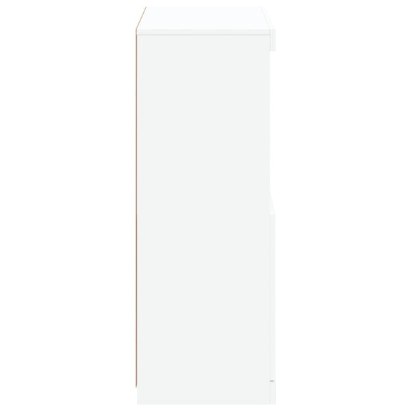 Sideboard mit LED Weiß 60,5x37x100 cm