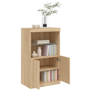 Sideboard Sonoma-Eiche mit LED-Leuchten 60,5x37x100 cm