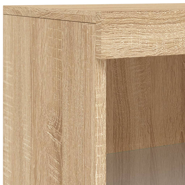 Sideboard Sonoma-Eiche mit LED-Leuchten 60,5x37x100 cm