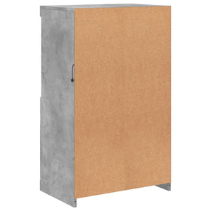 Sideboard mit LED Betongrau 60,5x37x100 cm