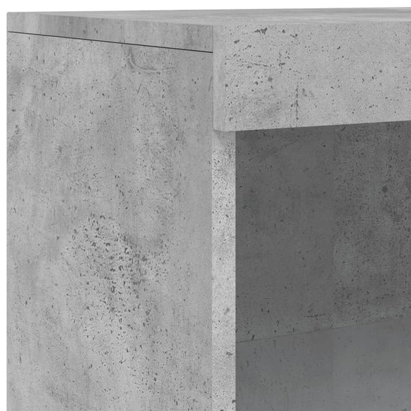 Sideboard mit LED Betongrau 60,5x37x100 cm