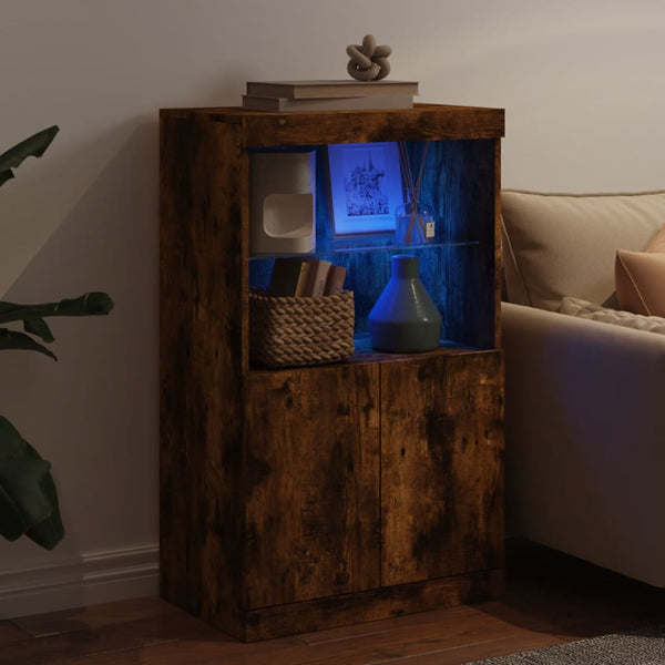 Sideboard Räuchereiche mit LED-Leuchten