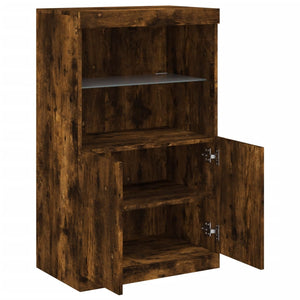 Sideboard Räuchereiche mit LED-Leuchten
