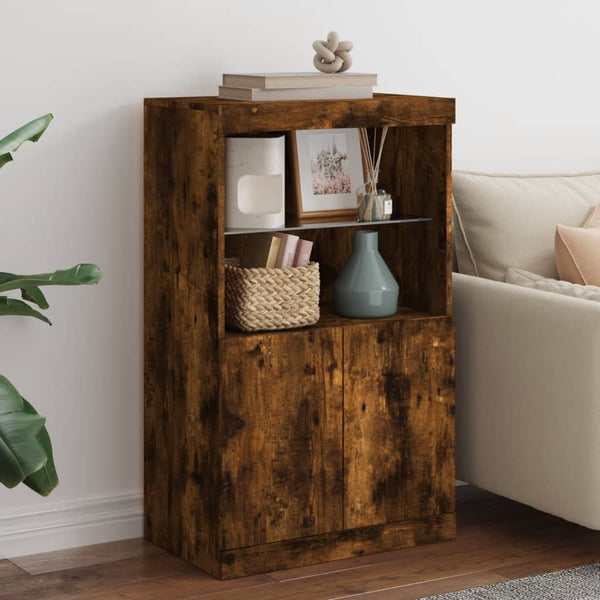 Sideboard Räuchereiche mit LED-Leuchten