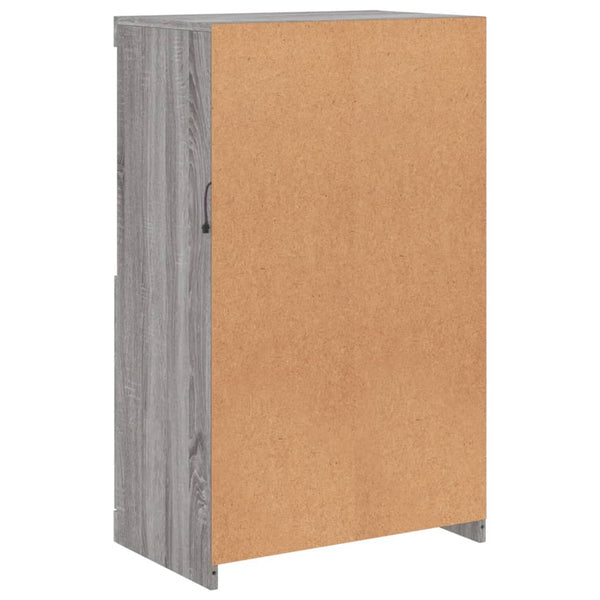 Sideboard Grau Sonoma mit LED-Leuchten 60,5x37x100 cm