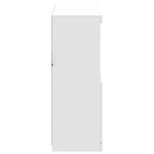 Sideboard mit LED Weiß 81x37x100 cm