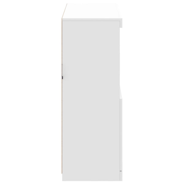 Sideboard mit LED Weiß 81x37x100 cm