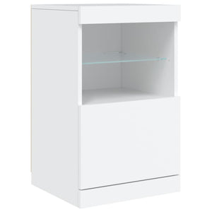 Sideboard mit LED Weiß 41x37x67 cm