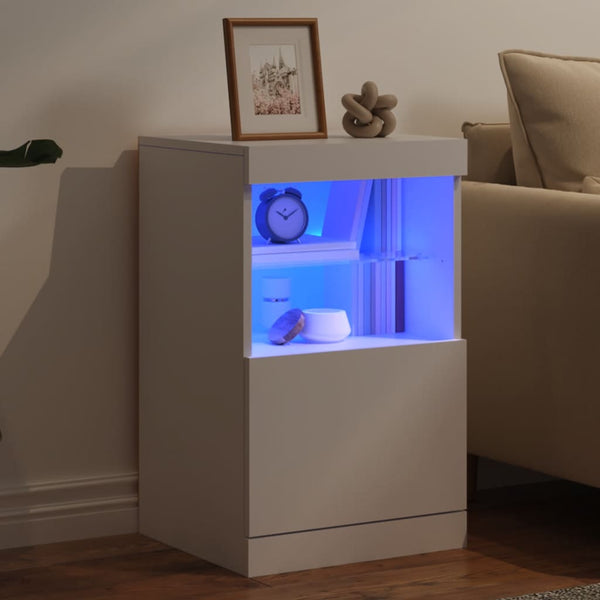Sideboard mit LED Weiß 41x37x67 cm