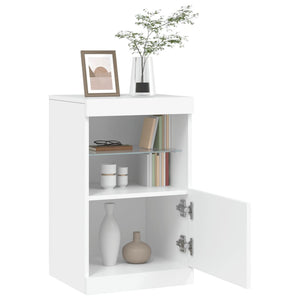 Sideboard mit LED Weiß 41x37x67 cm
