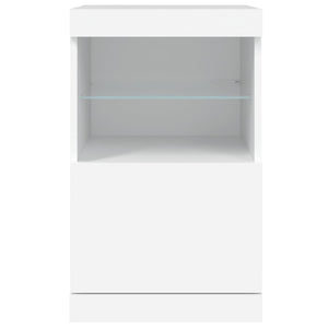 Sideboard mit LED Weiß 41x37x67 cm