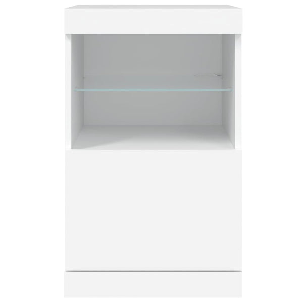 Sideboard mit LED Weiß 41x37x67 cm