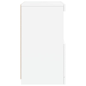 Sideboard mit LED Weiß 41x37x67 cm